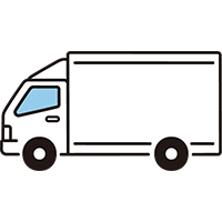 遠方からの長距離輸送イメージ